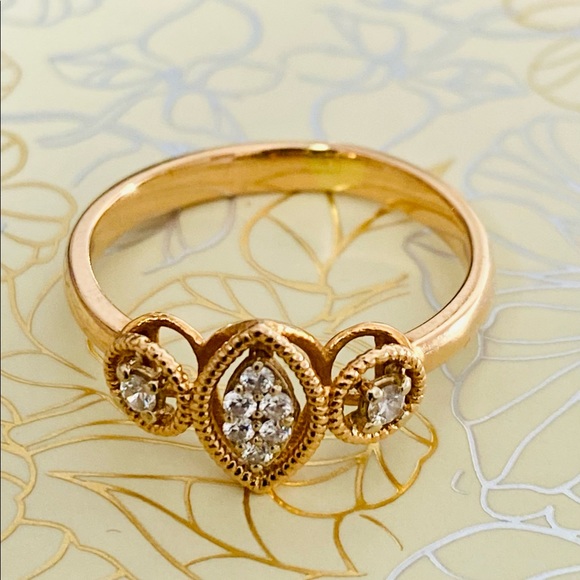 18k gold & diamonds ring - Picture 6 of 6